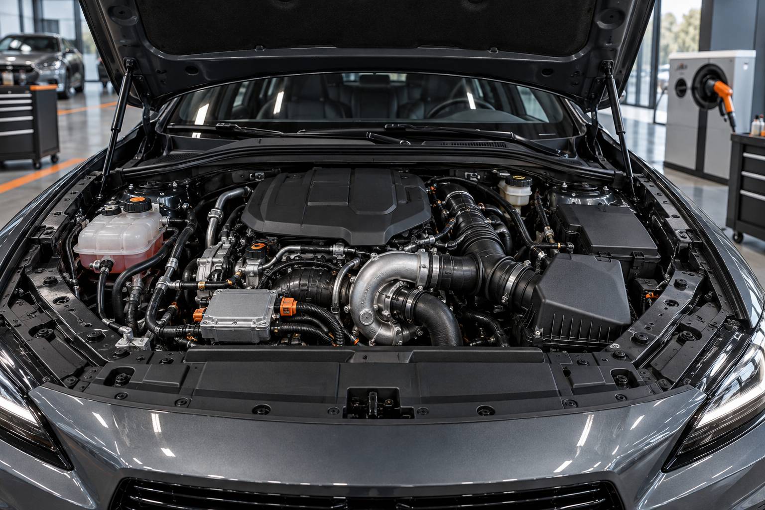 Illustration éditoriale du sujet : Convertir un moteur essence turbo à l'E85 : ce qui change